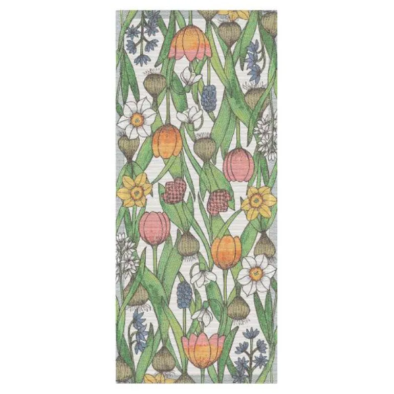 Blomsterløk bordløper 35x80 cm