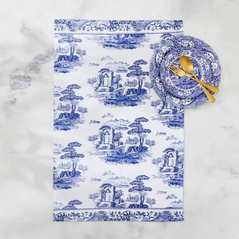 Blue Italian kjøkkenhåndkle 45x74 cm blå/hvit