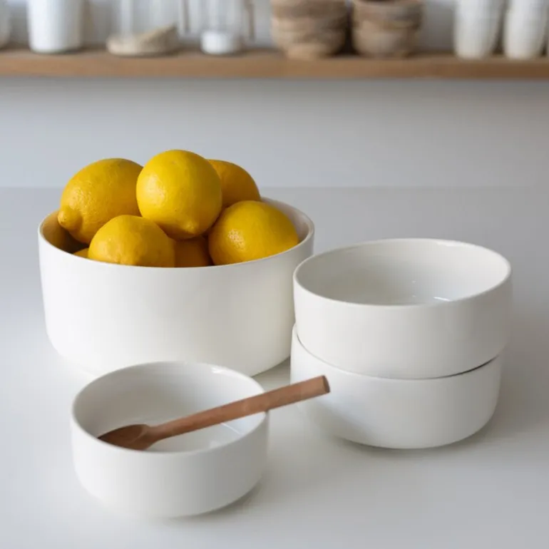 Bolle medium 10x20 cm hvit