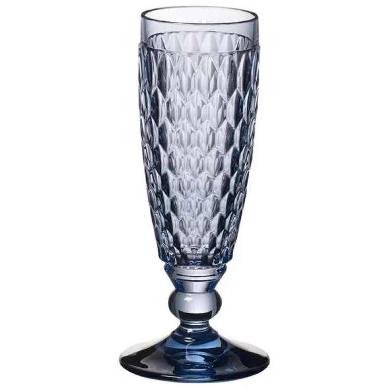 Boston champagneglass 15 cl blå