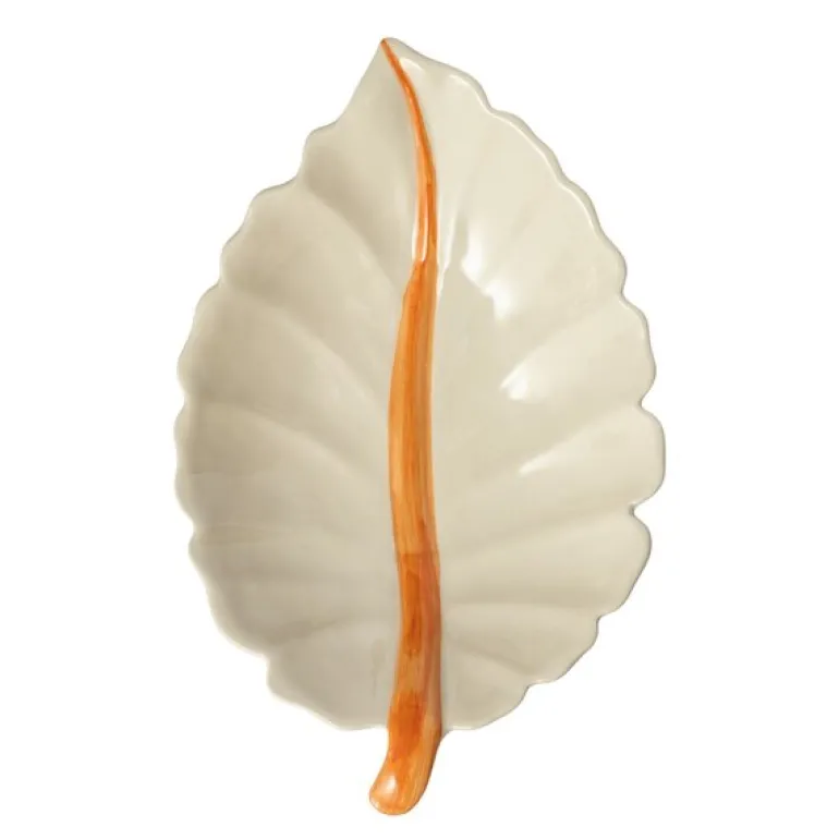 Botanica serveringsfat 27x17 cm oransje