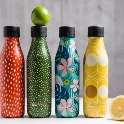 Bottle Up Design termoflaske 0,5L abstrakt gul/brun