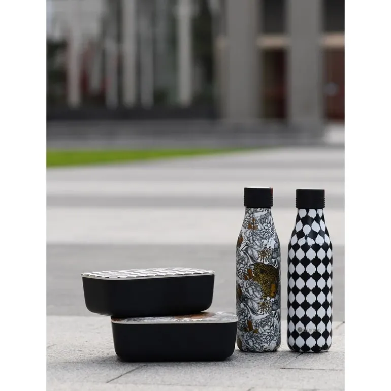 Bottle Up Design termoflaske 0,5L svart/hvit/rutete