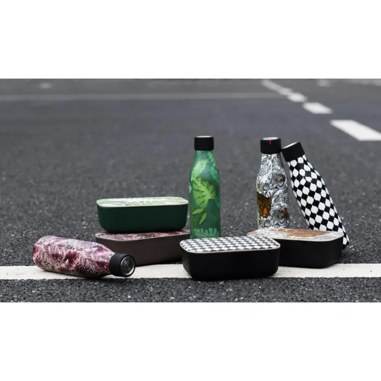 Bottle Up Design termoflaske 0,5L svart/hvit/rutete