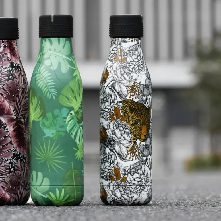 Bottle Up Design termoflaske 0,5L brun/hvit/grå