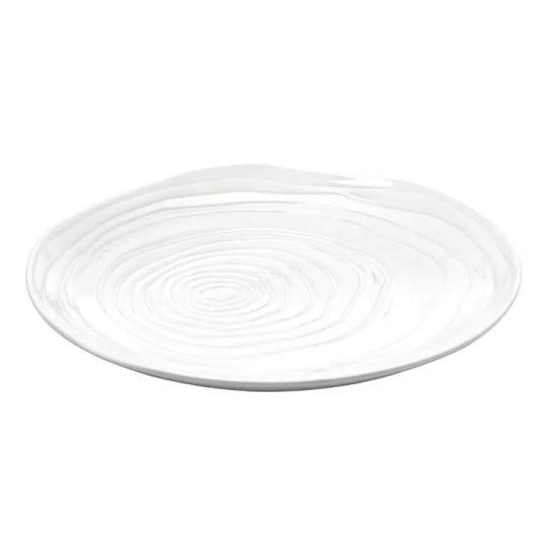Boulogne tallerken flat 21 cm hvit