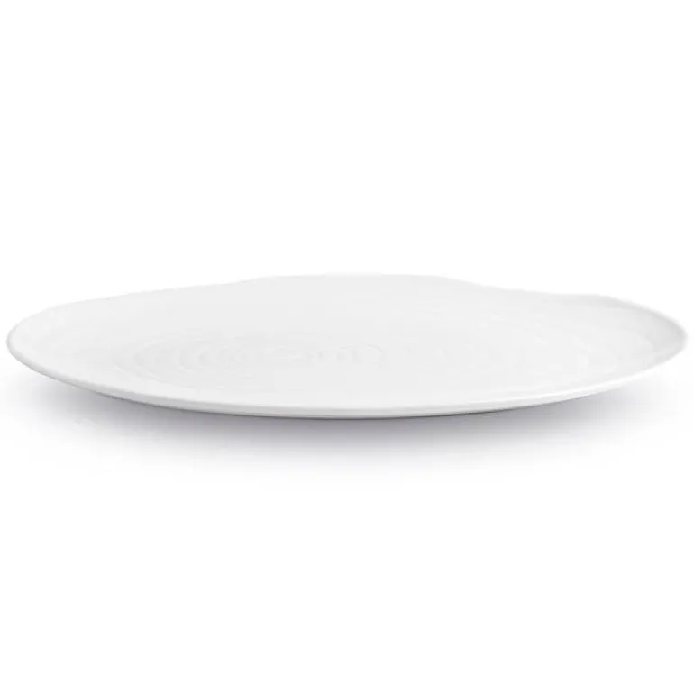 Boulogne tallerken oval 23 cm hvit