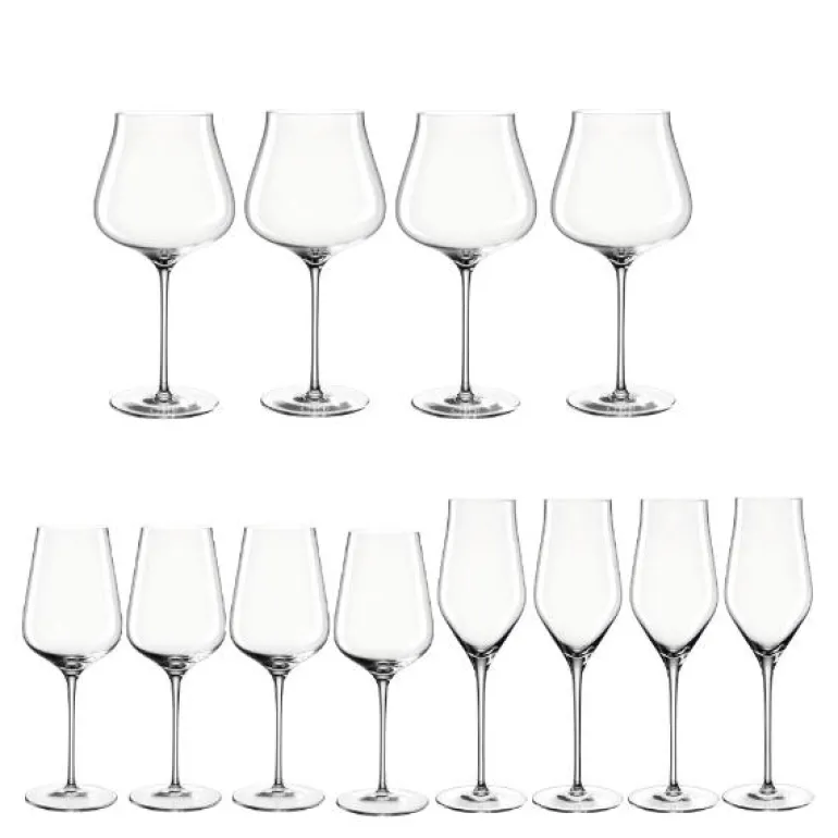 Brunelli vin- og champagneglass 12 stk