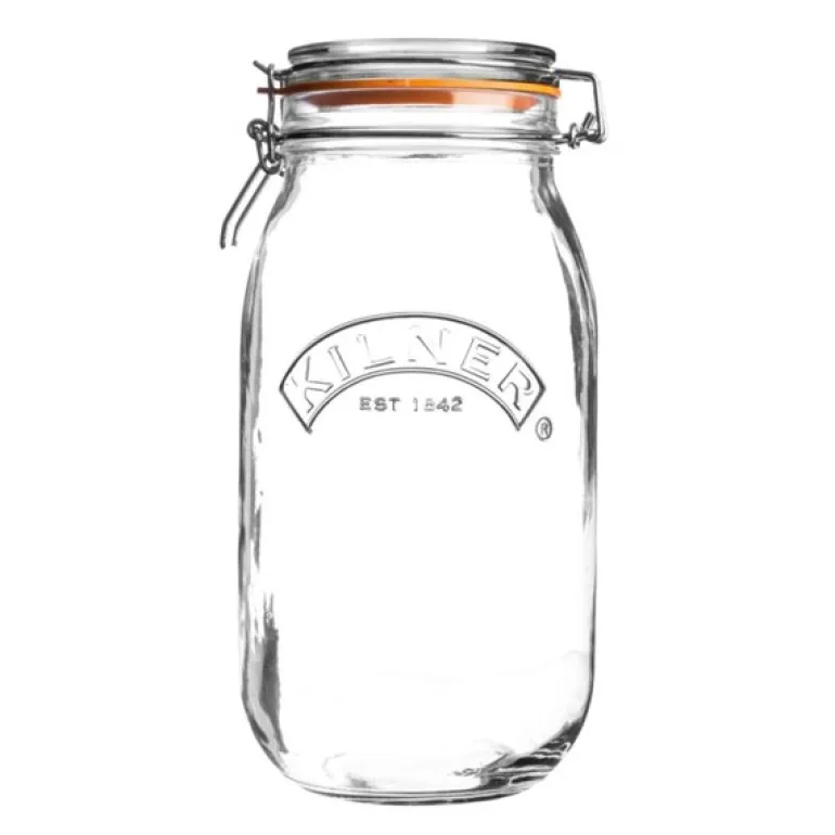 Bygel oppbevaringsglass 1,5L hengslet lokk