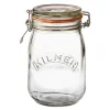 Bygel oppbevaringsglass 1,0L hengslet lokk