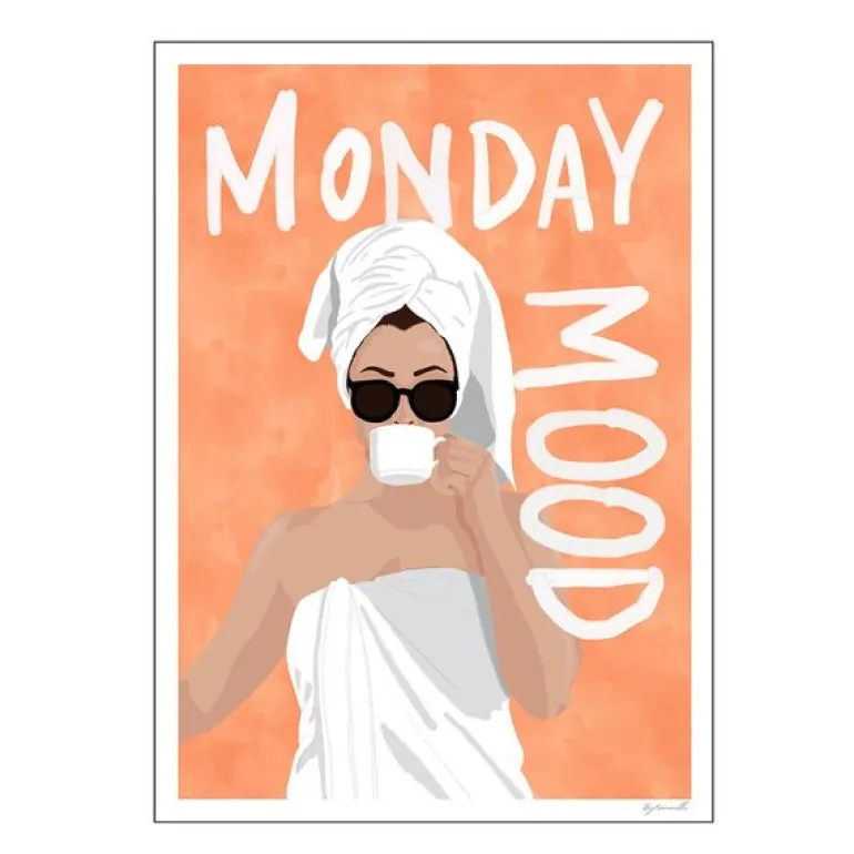 ByKammille poster 30x40 cm monday mood
