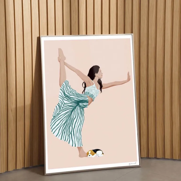 ByKammille poster 30x40 cm yoga