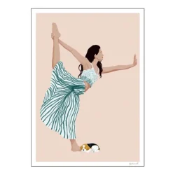 ByKammille poster 50x70 cm yoga