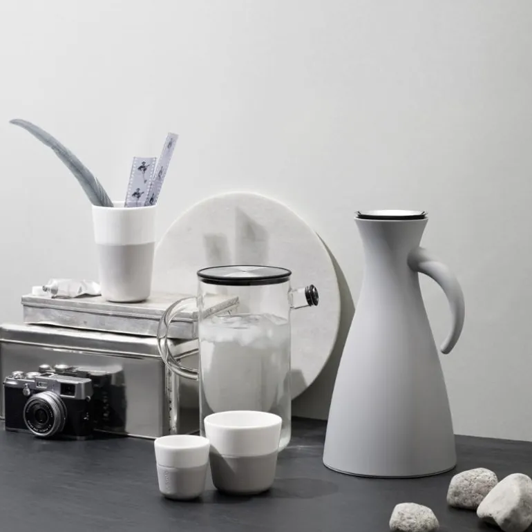 Caffé Latte krus 36 cl 2 stk marmor grå