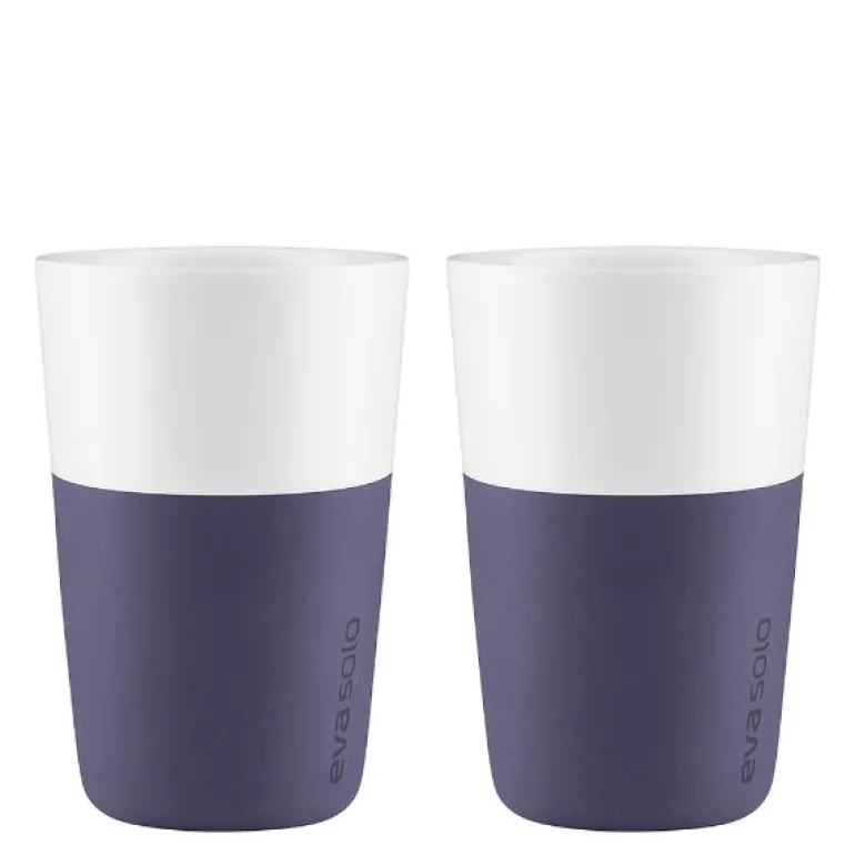 Caffé Latte krus 36 cl 2 stk violet