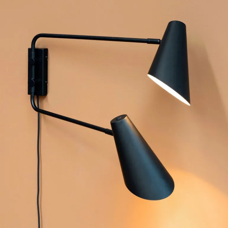 Cale vegglampe 46 cm svart