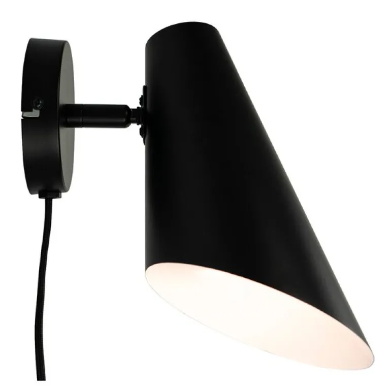 Cale vegglampe 24,5 cm svart