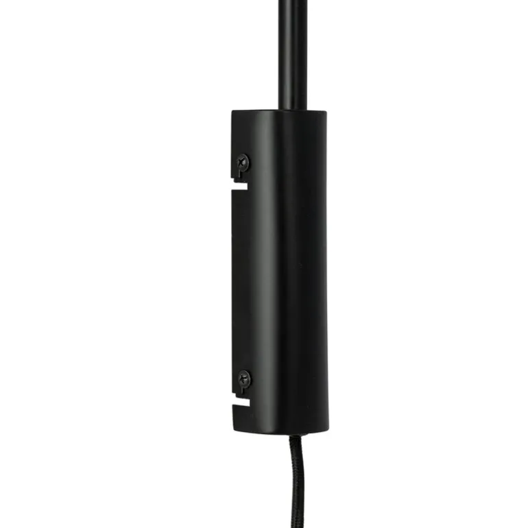 Cale vegglampe med vinkel 46 cm svart