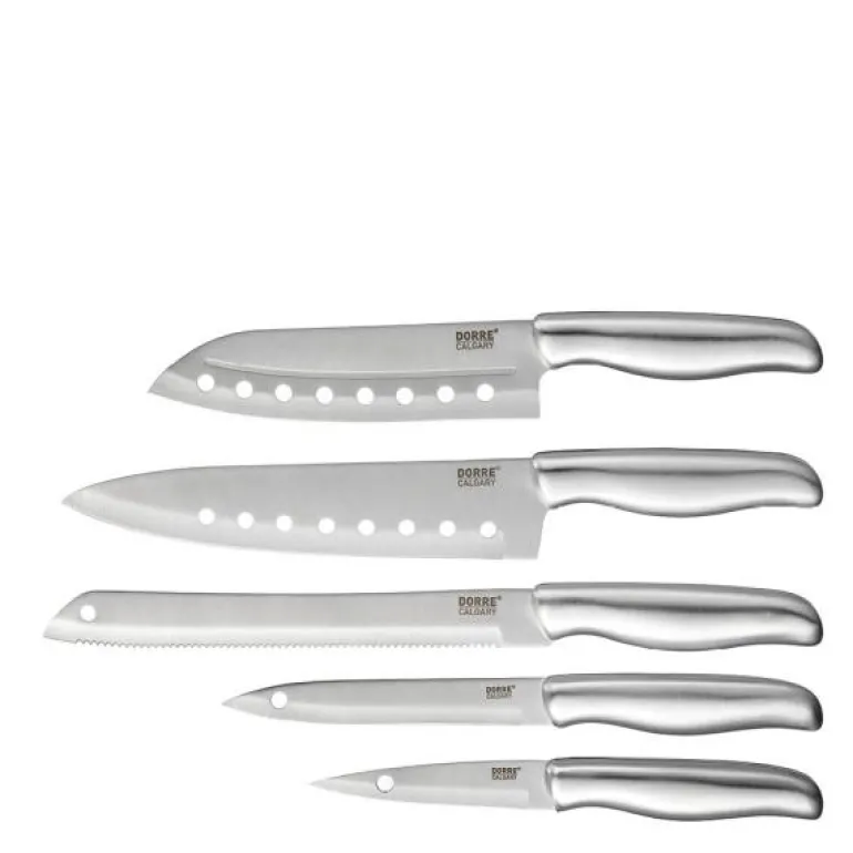 Calgary knivsett 5 kniver i stål