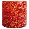 Calore lyslykt 15x15 cm rød/oransje
