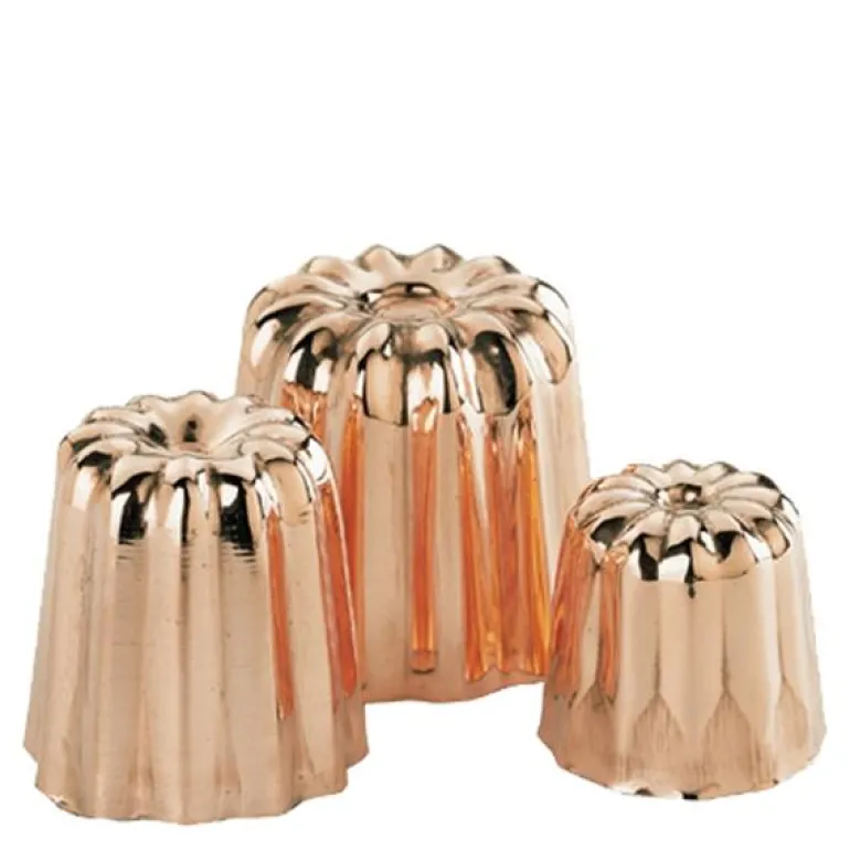 Canéles mould bakeformer 3,5 cm kobber