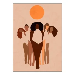 Carelle N'guessan poster 30x40 cm w.o.m.e.n