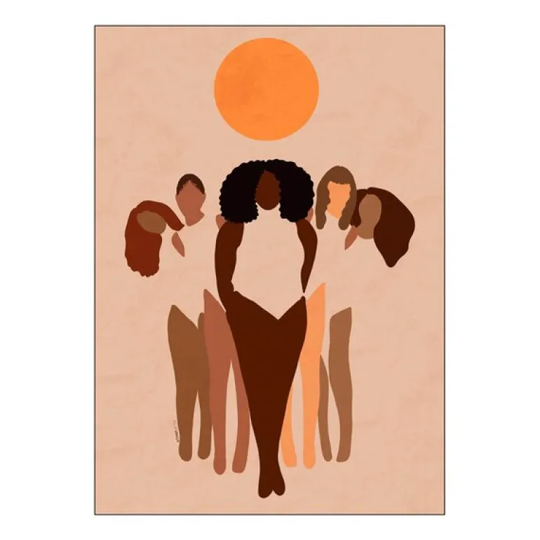 Carelle N'guessan poster 30x40 cm w.o.m.e.n