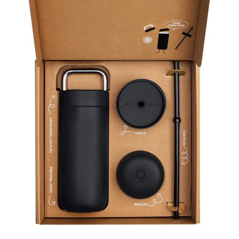 Carter CBOX2 3-i-1 termokopp 47,5 cl matt svart