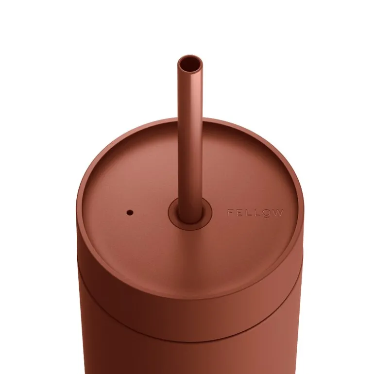 Carter Cold Desert Capsule tumbler med sugerør 590 ml sienna