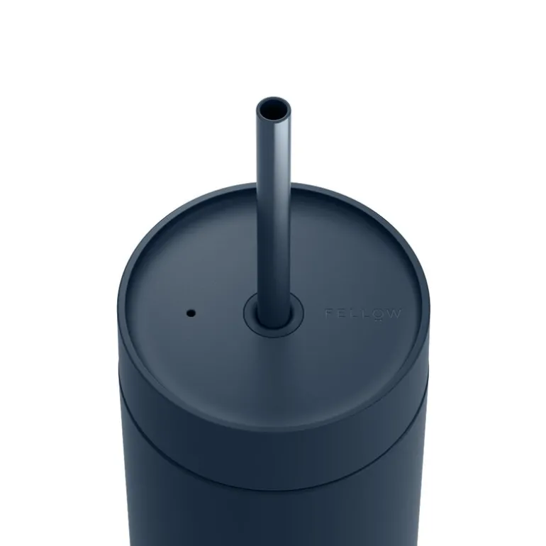 Carter Cold tumbler med sugerør 590 ml stone blue