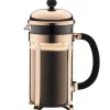 Chambord presskanne 8 kopper 1L kobber