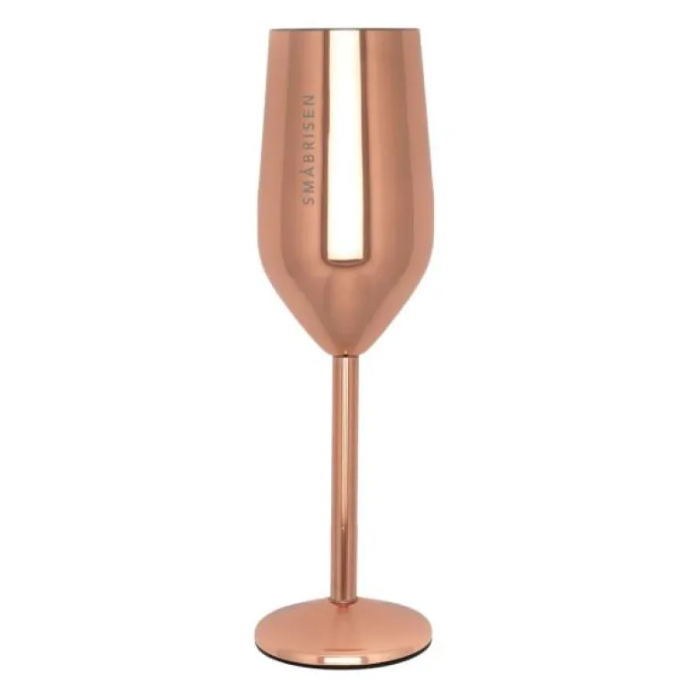 Champagneglass stål SMÅBRISEN 23 cl roségull