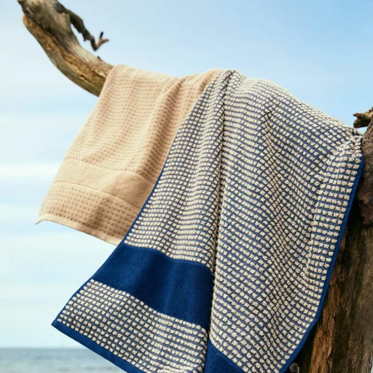 Check håndkle 50x100 cm sand