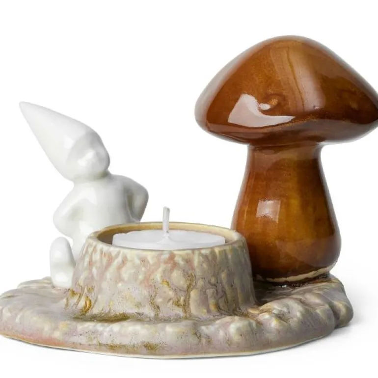 Christmas Tales telysestake 9,5 cm hvit