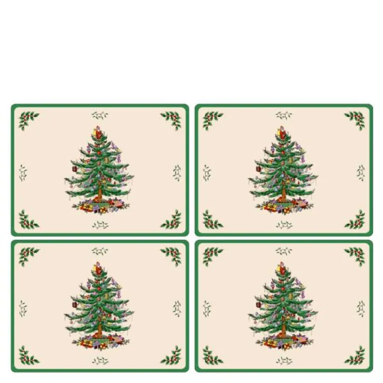 Christmas Tree bordbrikke 30x40 cm 4 stk