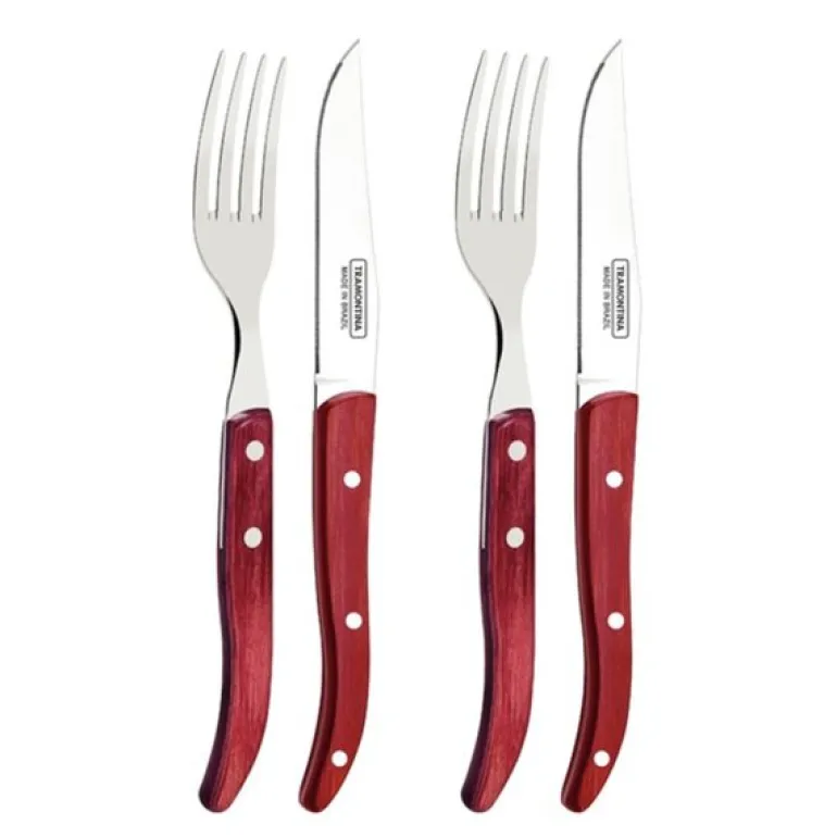 Churrasco bestikksett 4 deler natur