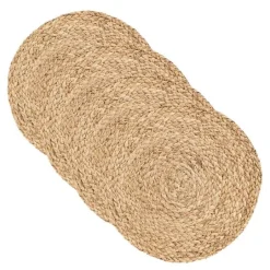 Circle bordbrikke 38 cm 4 stk natur