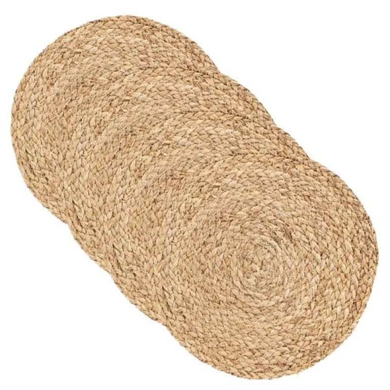 Circle bordbrikke 38 cm 4 stk natur