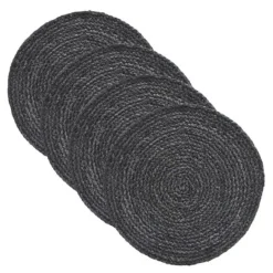 Circle bordbrikke 38 cm 4 stk grå