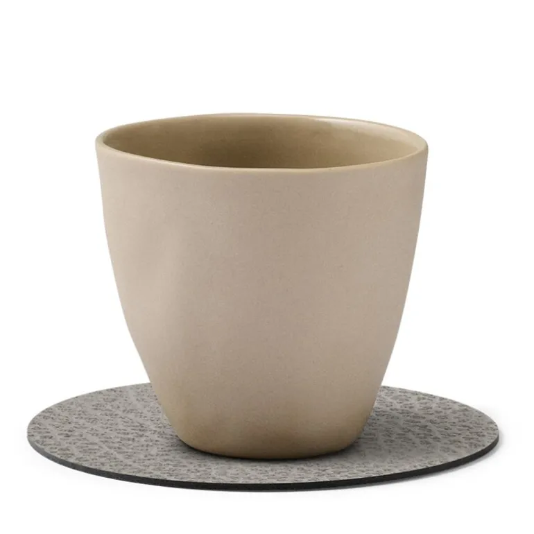 Circle Hippo glassbrikke 10 cm antrasitt grå
