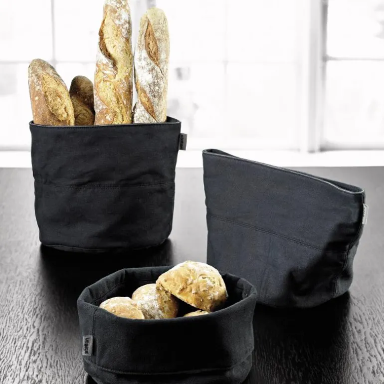 Classic brødpose stor 21x23 cm svart