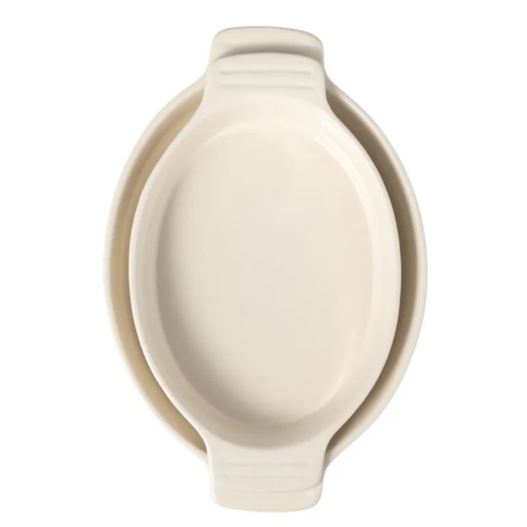 Classic ildfast form 33,5x21 cm oval hvit