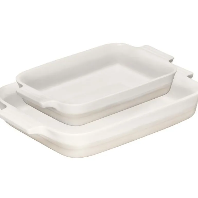 Classic rektangulært fatsett 25+32 cm meringue