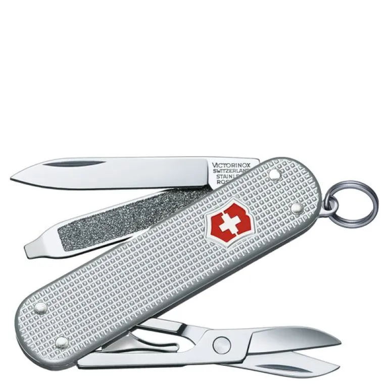 Classic SD lommekniv 5 funksjoner silver barleycorn