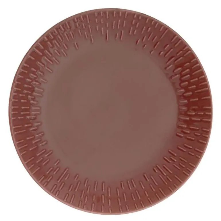 Confetti dessertallerken 21 cm bordeaux