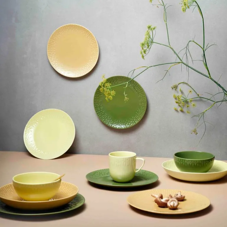 Confetti frokosttallerken 24 cm olive