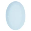 Confetti ovalt fat 36x25,5 cm aqua