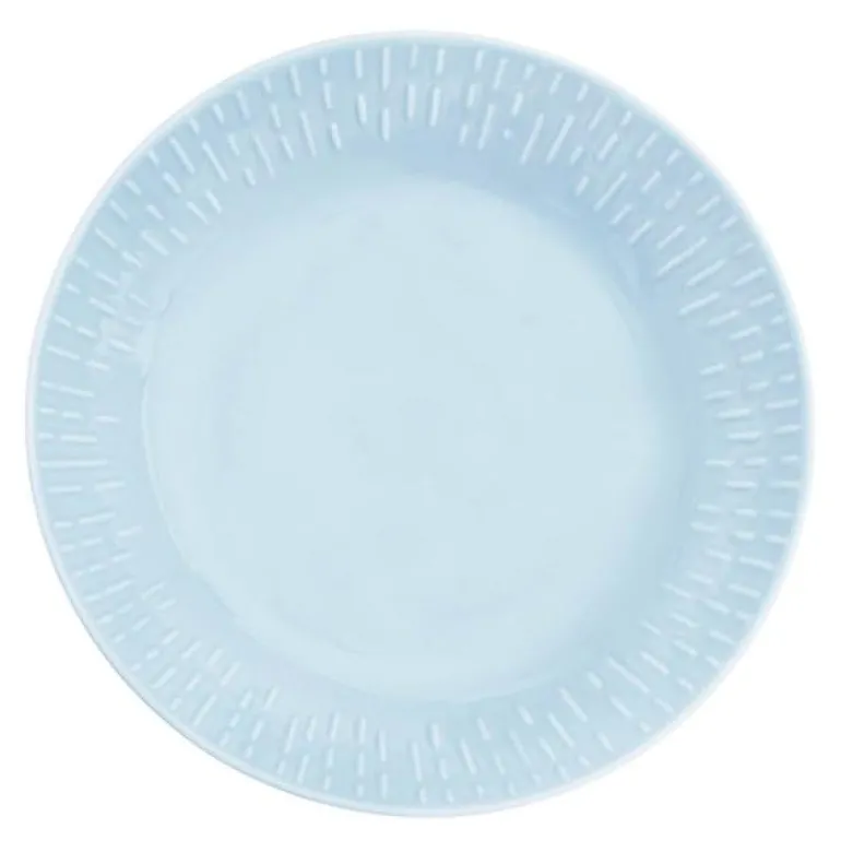 Confetti pastatallerken 23 cm aqua