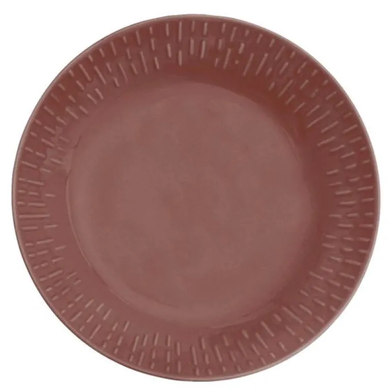 Confetti pastatallerken 23 cm bordeaux