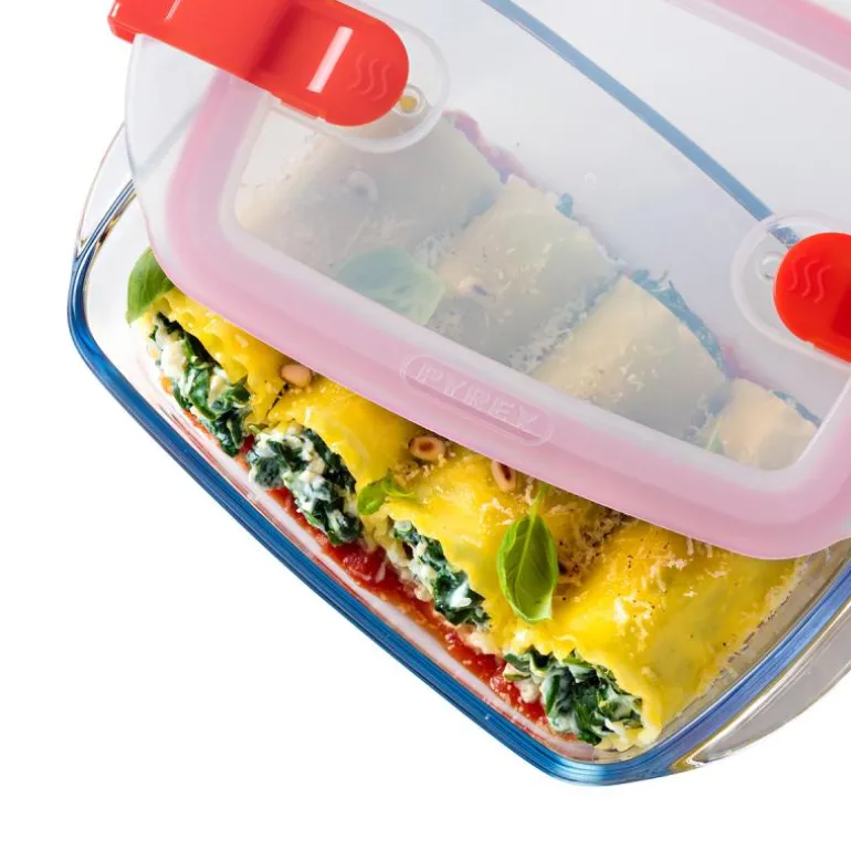 Cook & Heat ildfast form med lokk 23x15x6 cm